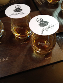 Aberlour tasting samples of whisky