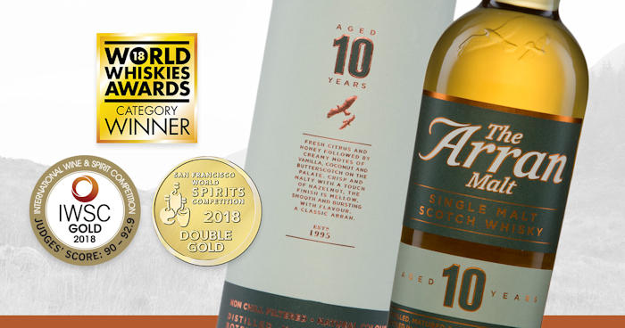 Isle of Arran Distillers claim four top prizes at international competition: 20th August, 2018