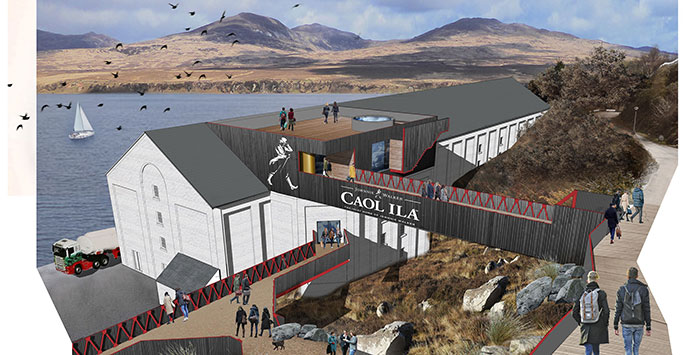 Caol Ila Distillery visitor experience transformation plans submitted