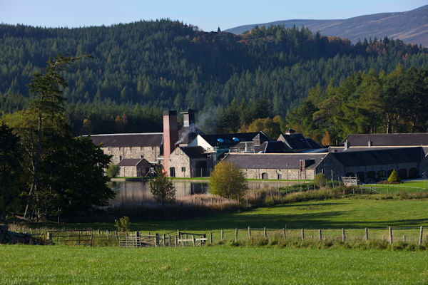 A photo of the Royal Lochnagar Distillery in Aberdeenshire.