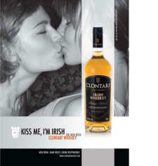 A photo of the Clontarf Kiss. This photo relates to the Clontarf Single Malt Brands.