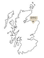 Map of Scotland and where Duncan Taylor is based