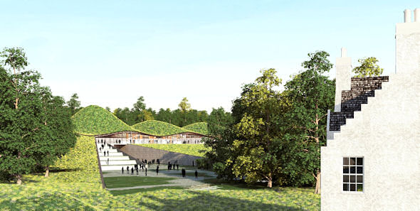 Artist Impression of new Macallan distillery and Visitors Centre
