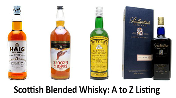 Scottish Blended Scotch Whiskies A To Z Listing