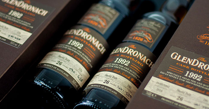 The GlenDronach 26 Year Old 1992 Exclusive Cask #179 and Cask #180.