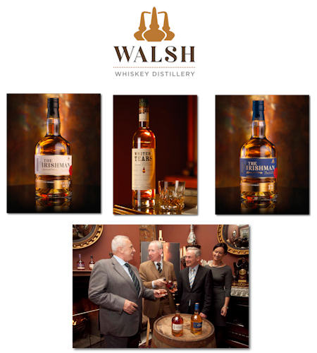 Walsh Whiskey Distillery - The Irishman and Writers Tears
