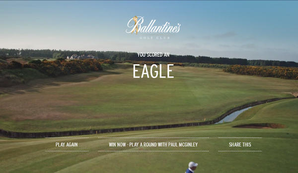 Ballantine's Creates The World's First Gamified Golf Content For Fans Around The World :: 27th September, 2016