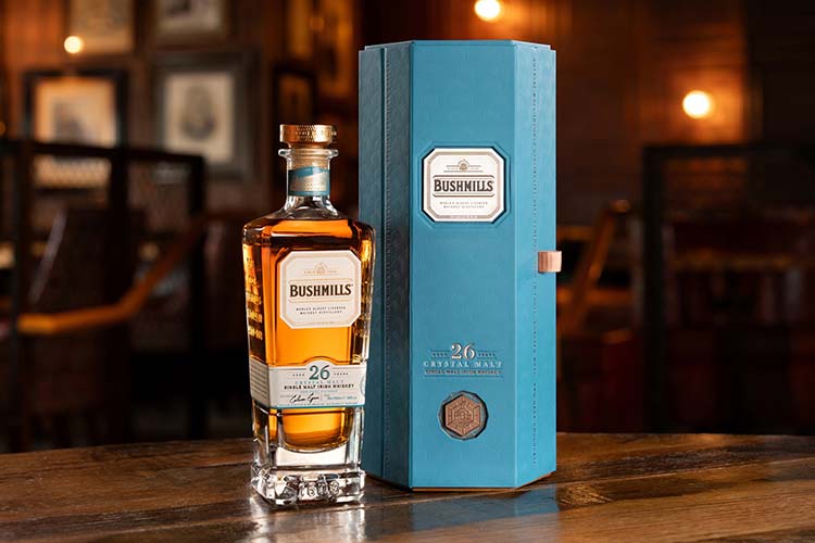 Bushmills Releases Innovative 26 Year Old Crystal Malt As Permanent Addition To Its Luxury Prestige Single Malt Collection
