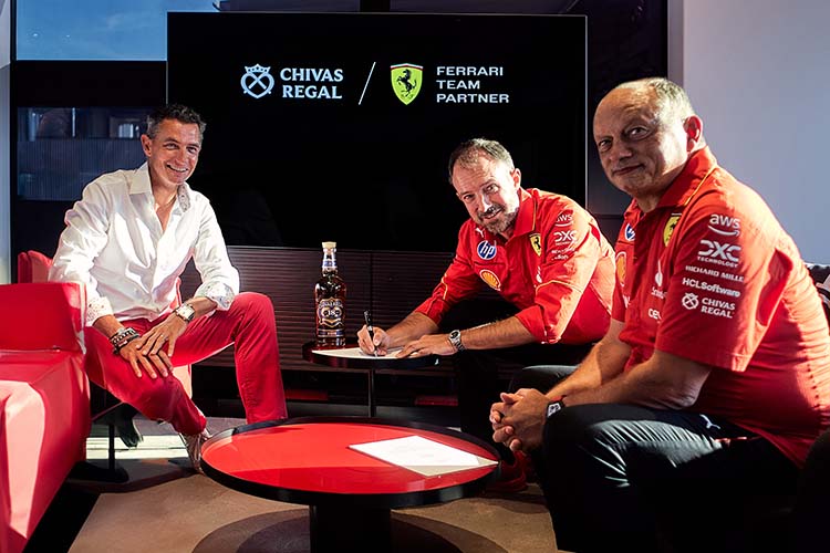 Chivas Regal Accelerates Into New Era In Sports Culture With Global Partnership With Scuderia Ferrari HP