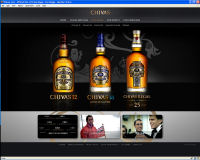 A screen shot of the new global disgital platform from The Chivas Brothers