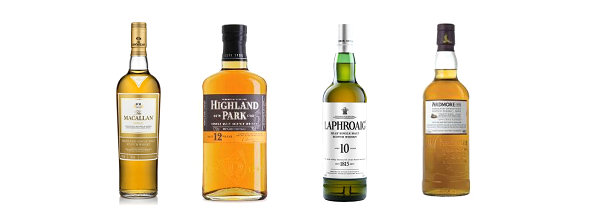 Fathers' Day Whisky Gifts | Ardmore Traditional Cask | Laphroaig 10 Year Old | The Macallan Gold | Highland Park 12 Year Old 