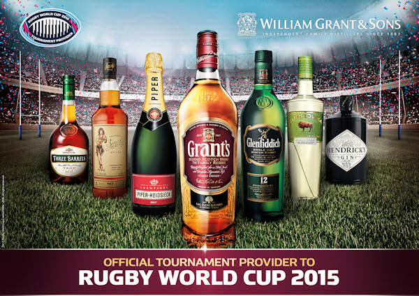 William Grant & Sons Named Official Spirits & Champagne Tournament Provider Of Rugby World Cup 2015