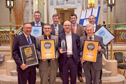 The awards for the team at Irish Distillers - Irish Distillers Sweeps The Board At Icons Of Whiskey Awards 2012
