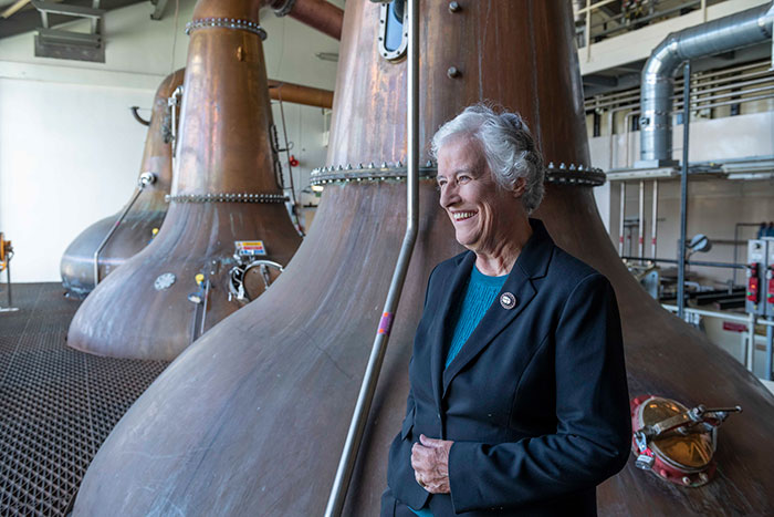 Distiller's daughter (Nora Fraser) takes trip down memory lane to mark 80th birthday at Linkwood Distillery