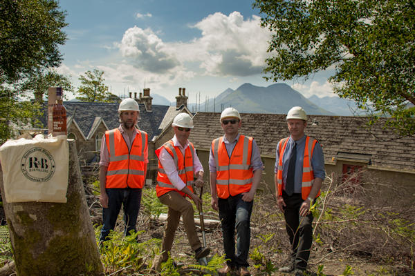 R&B Distillers break ground on Raasay :: R&B plan to open, and begin production, in April 2017 :: 13th June, 2016