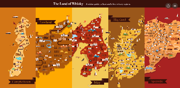 Highland Distilleries Map