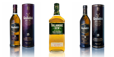 Glenfiddich and Tullamore brands from William Grant & Sons